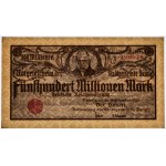 Danzig, 500 million Mark 1923 - creamy print -