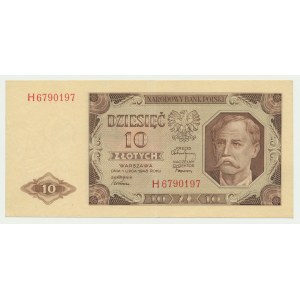 10 złotych 1948 - H - rzadsza seria