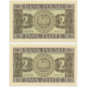 2 złote 1936 - BJ - numery kolejne (2 szt.)