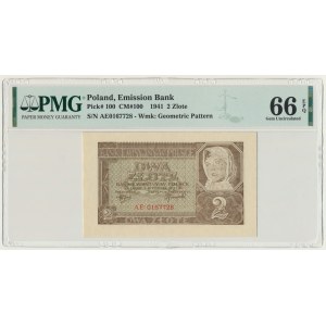 2 złote 1941 - AE - PMG 66 EPQ