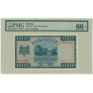 Danzig, 100 Gulden 1931 - D/A - PMG 66 EPQ