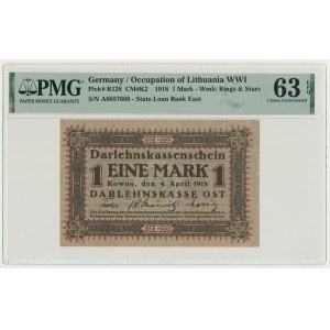 Kowno, 1 Mark 1918 - A - PMG 63 EPQ