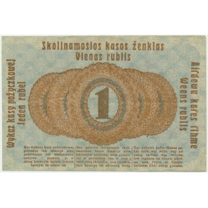 Posen, 1 Ruble 1916 - short clause (P3c) -
