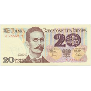 20 zlatých 1982 - A -