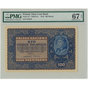 100 marek 1919 - IH Serja M - PMG 67 EPQ
