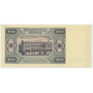 20 złotych 1948 - CA - rzadka seria