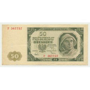 50 złotych 1948 - F - 6 cyfr - RZADKI i PIĘKNY