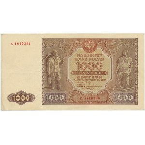 1.000 złotych 1946 - D -
