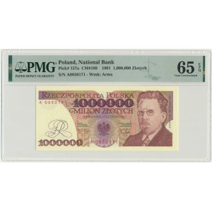 1 milion złotych 1991 - A - PMG 65 EPQ - pierwsza seria