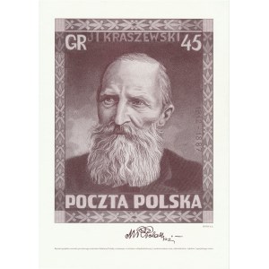 PWPW, reprint projektu znaczka J. I. Kraszewski