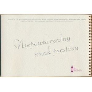 PWPW, Folder z 23 znakami wodnymi Niepowtarzalny znak prestiżu w tym Zygmunt III Waza