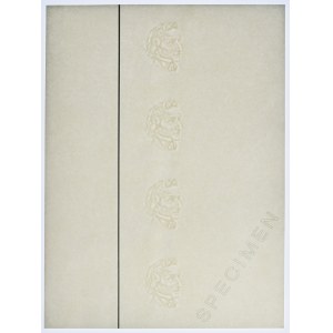 PWPW, Znak wodny Chopin - Arkusz - SPECIMEN -
