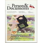 Zestaw PWPW, Żubry + Znaczek Piłsudski + Papier ze znakiem wodnym + Magazyn Człowiek i Dokumenty w języku ang.
