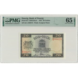 Danzig, 20 Gulden 1937 - K/A - PMG 65 EPQ