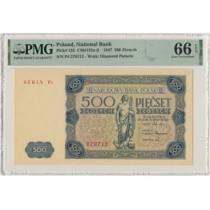 500 złotych 1947 - P4 - PMG 66 EPQ
