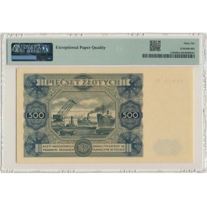 500 złotych 1947 - P4 - PMG 66 EPQ
