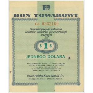 Pewex, 1 dolar 1960 - Cd - z klauzulą -