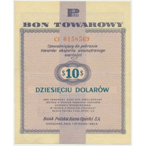 Pewex, 10 dolarów 1960 - Cf - z klauzulą -