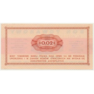 Pewex, 2 centy 1969 - Eo -