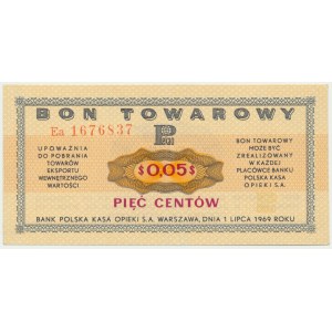 Pewex, 5 centů 1969 - Ea -
