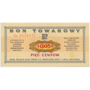 Pewex, 5 centów 1969 - Ea -
