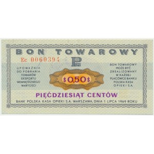 Pewex, 50 centów 1969 - Ec -