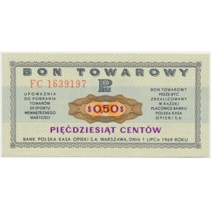 Pewex, 50 centów 1969 - FC -