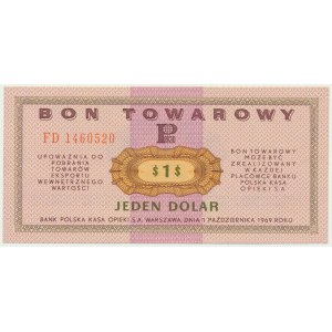Pewex, 1 dolar 1969 - FD -
