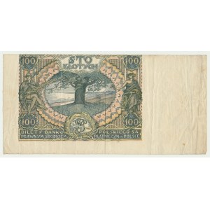 100 złotych 1932/34 - destrukt
