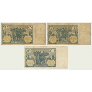 10 złotych 1926 (3 szt.)
