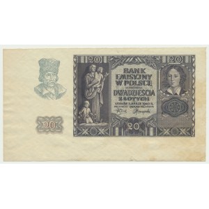 20 złotych 1940 - destrukt -