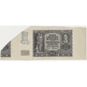 20 złotych 1940 - destrukt -