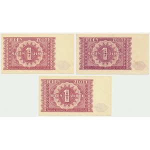 1 złoty 1946 (3 szt.)