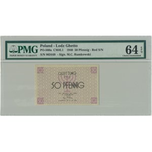 50 Pfennig 1940 - red numerator - PMG 64 EPQ
