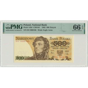 500 złotych 1982 - DU - PMG 66 EPQ