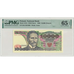 10.000 złotych 1988 - BA - PMG 65 EPQ
