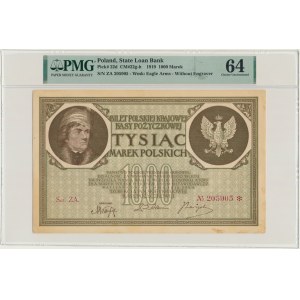1.000 marek 1919 - Ser. ZA ❊ - PMG 64