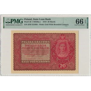 20 marek 1919 - II Serja FH - PMG 66 EPQ