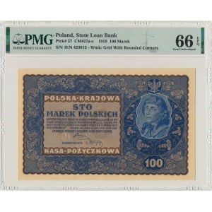 100 marek 1919 - IE Serja N - PMG 66 EPQ