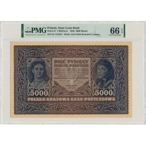 5.000 marek 1920 - III Serja A - PMG 66 EPQ