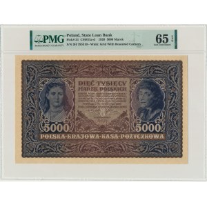 5,000 marks 1920 - III Series H - PMG 65 EPQ