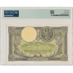 500 złotych 1919 - SA. - PMG 64