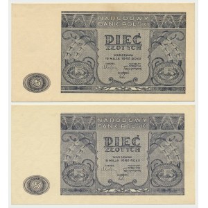 5 złotych 1946 (2 szt.)