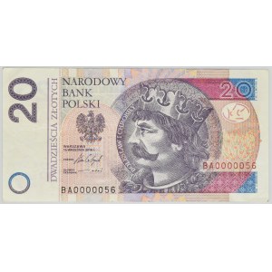 20 złotych 2016 - BA 0000056 -
