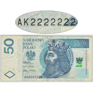50 złotych 2012 - AK 2222222 - SOLID