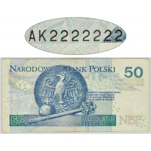 50 złotych 2012 - AK 2222222 - SOLID
