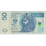 50 złotych 2012 - AO0000055 - niski numer - ciekawostka