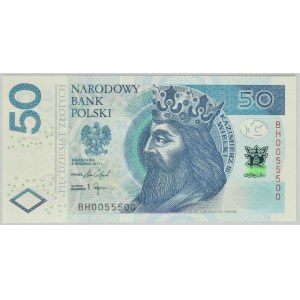 50 złotych 2017 - BH 0055500 - numer radarowy