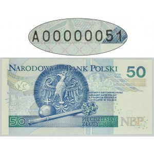 50 złotych 2012 - AO0000051 - niski numer - ciekawostka
