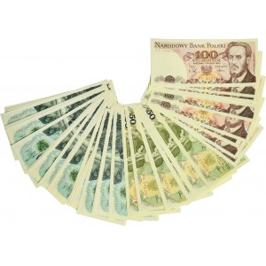Zestaw, 10-100 złotych 1982-88 (ok. 45 szt.)